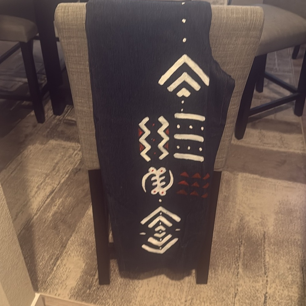Hand Painted Midnight Blue Denim Jeans - Picture 2 of 4